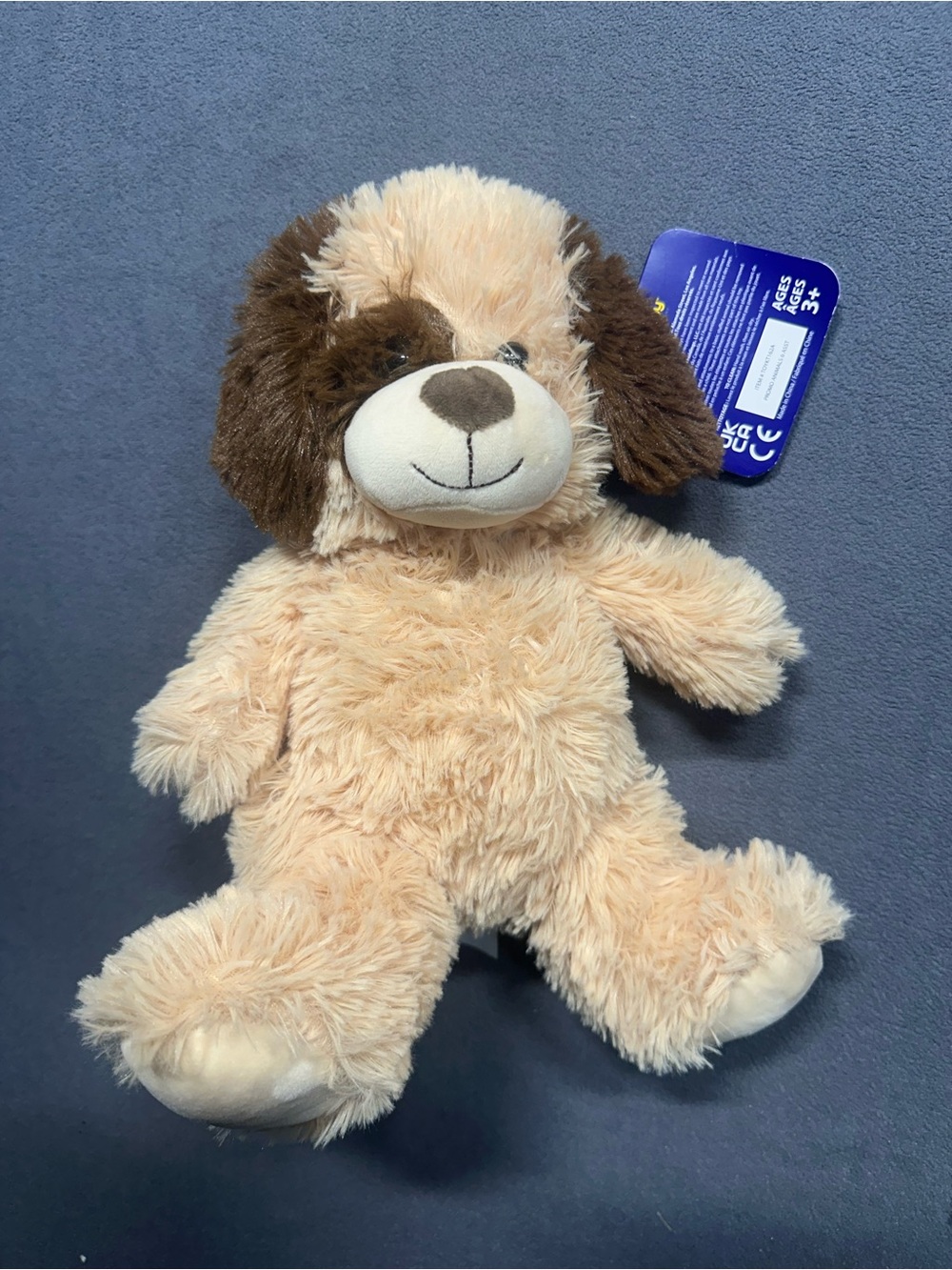 Kellytoy Cream and Brown Plush Puppy Soft Toy